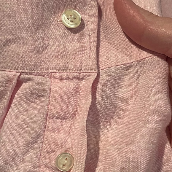 LRL Lauren Jeans Co - Ralph Lauren - Pink Linen Shirt - Sz. XL - Picture 9 of 11